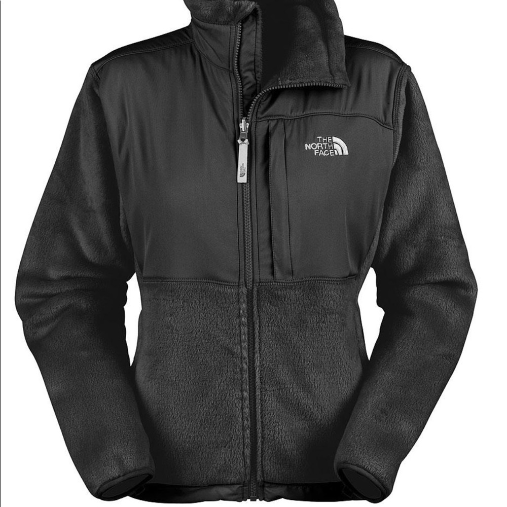 Black The North Face Denali Thermal Fleece Coat Size Medium